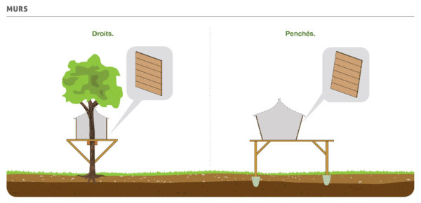 Types de murs cabane arbre habitat