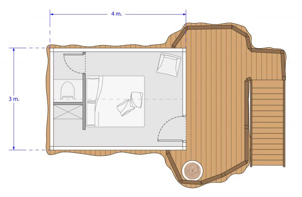 plan chambre d'hôtes 2 personnes